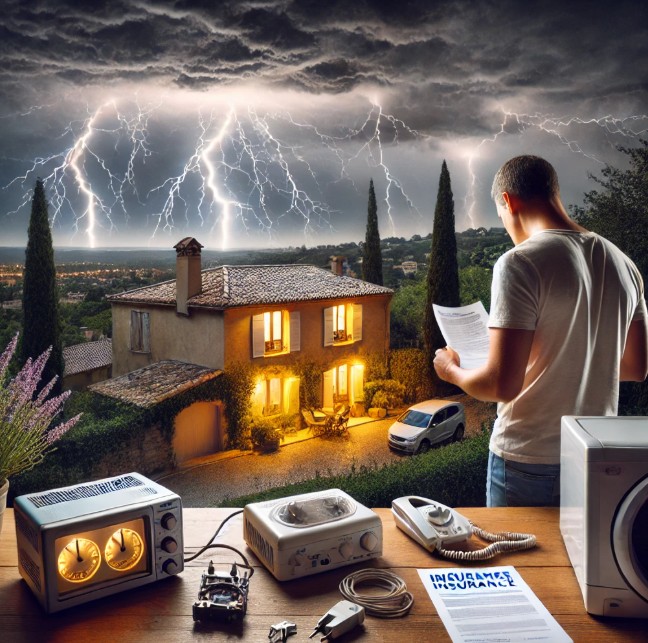 foudre sur la maison et degat electrique assurance habitation